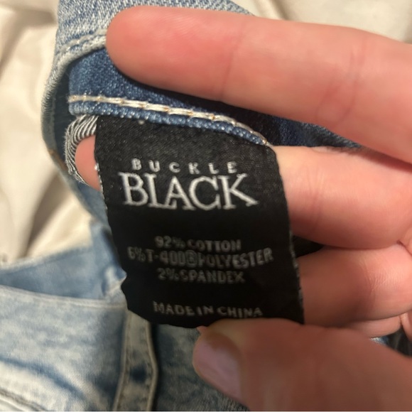 Buckle Black Fit No. 9 Bootleg Jeans Men’s 36R | Distressed Light Wash Denim - Picture 3 of 6